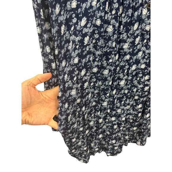 Denim & Supply Ralph‎ Lauren Women's Floral Print Shirt Dress Long Sleeve M - Picture 7 of 8